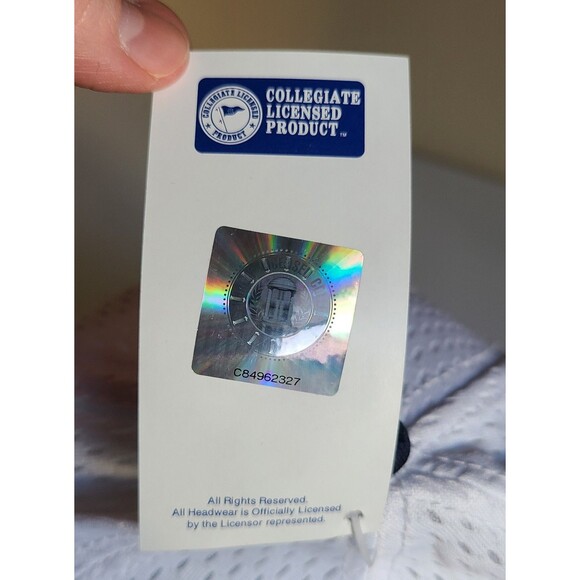 Auburn Tigers NCAA Mens The Game Pro White/ Blue Adjustable Hat Cap sz 7 3/8 NWT - Picture 10 of 10